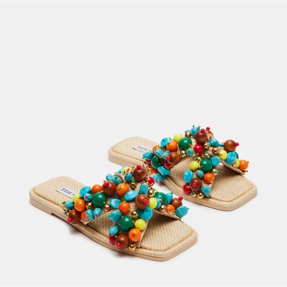 Steve Madden Multi Pearl Sandals - Picture 2 of 6